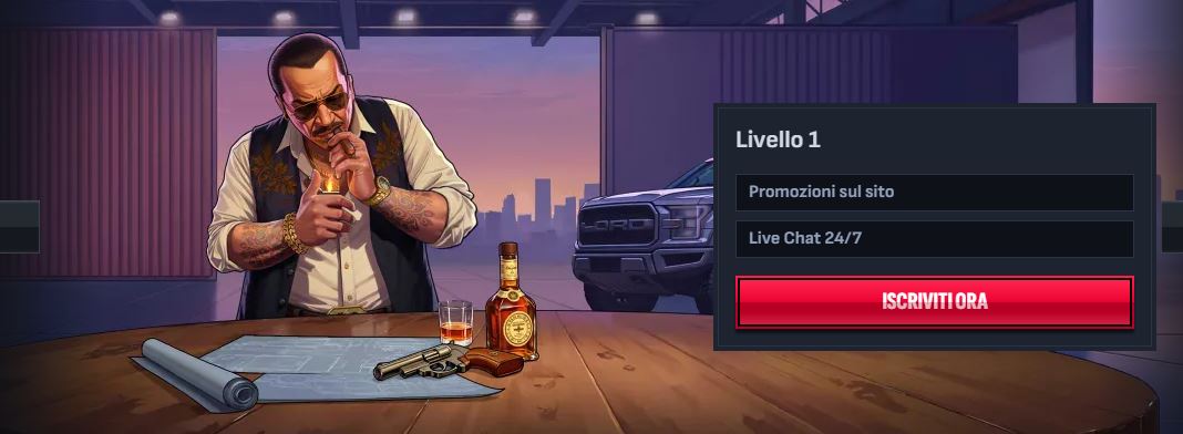 Accedi al programma VIP livello uno su Mafia Casino